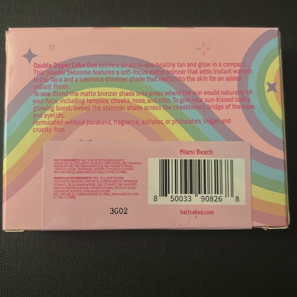 Half Caked Double Dipper Color Duo Miami Beach .20 Oz Palette - NEW* - Picture 4 of 7